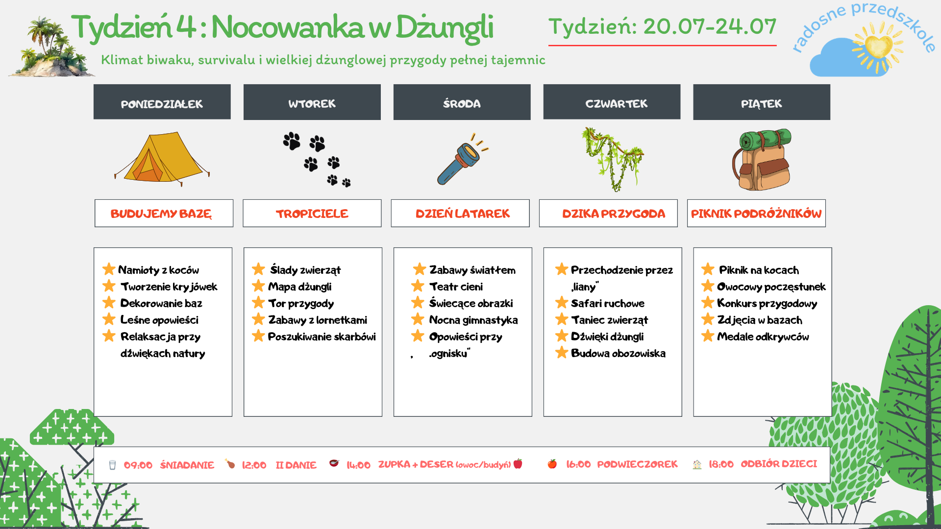 Program Tygodnia 4 – 20.07–24.07