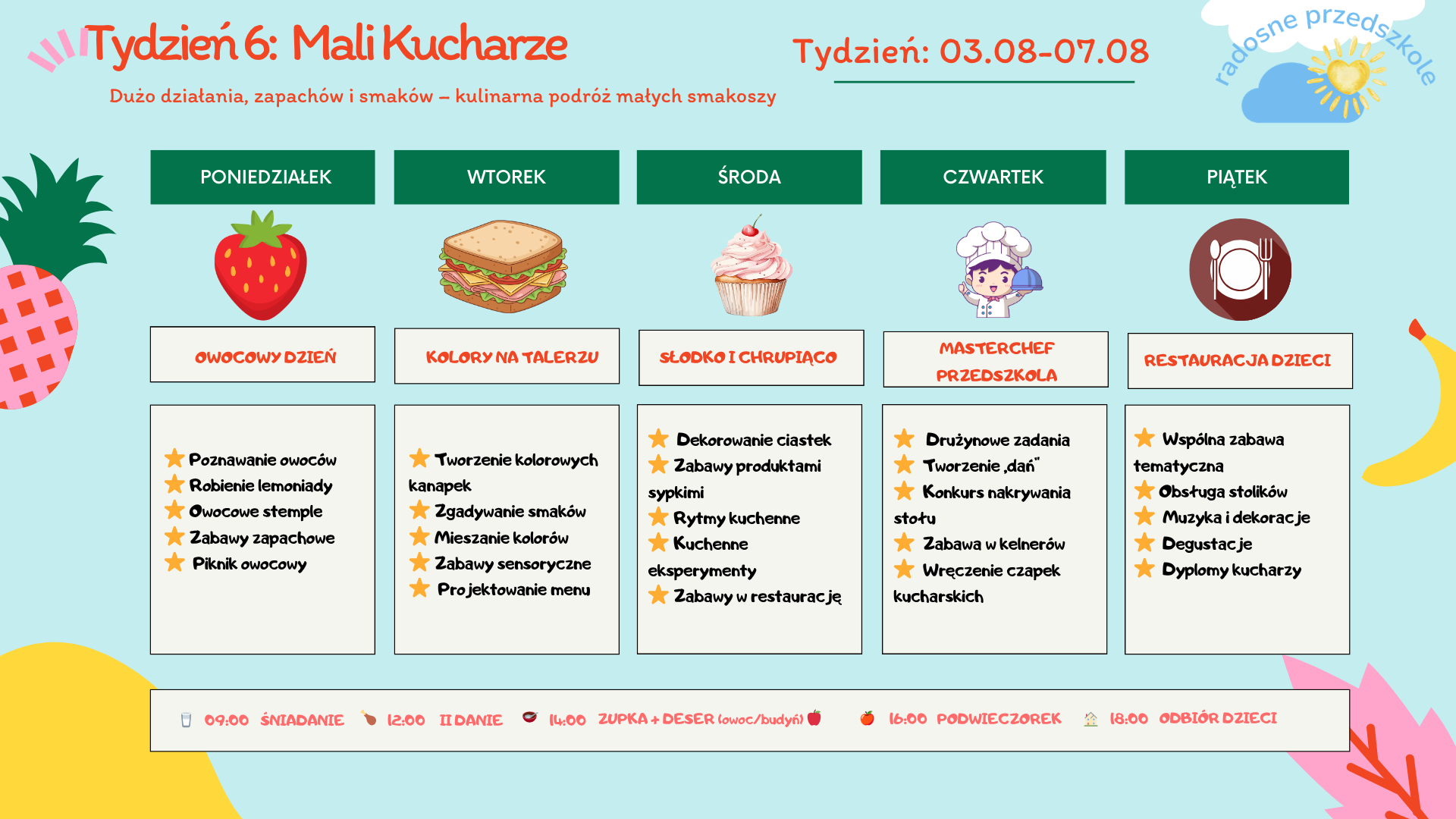 Program Tygodnia 6 – 03.08–07.08
